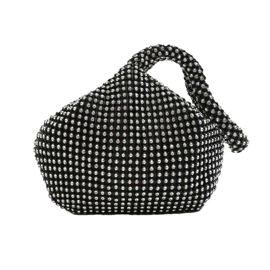 Black - Front - Where´s That From Diamante Clutch Bag