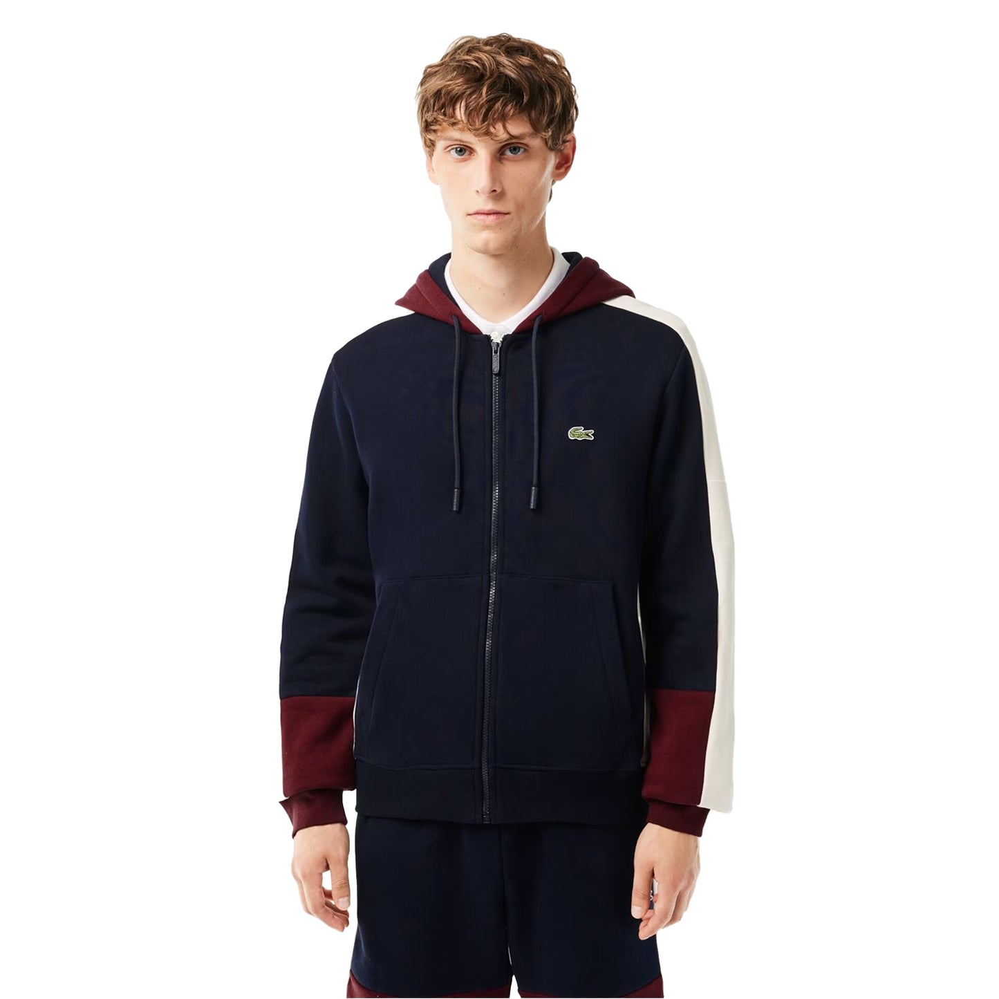Navy - Lifestyle - Lacoste Mens Full Zip Hoodie