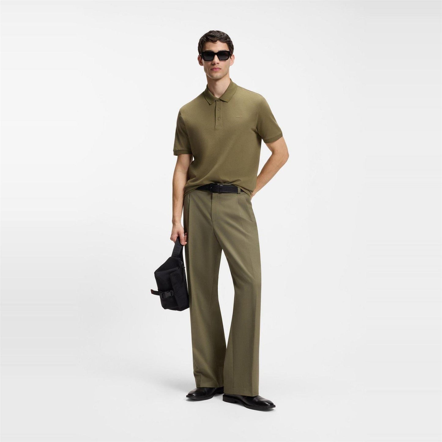 Green - Pack Shot - Hugo Mens Donos Cotton Polo Shirt