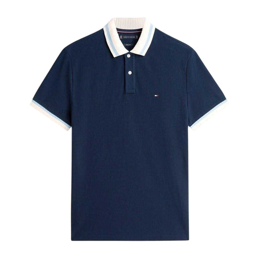 Night Navy - Front - Tommy Hilfiger Mens Regular Polo Shirt