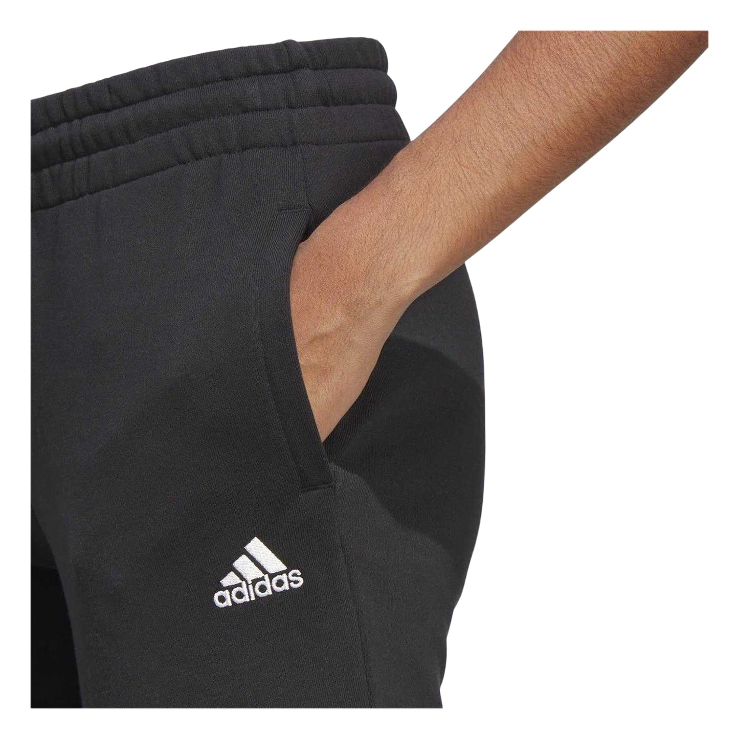 Black-White - Lifestyle - Adidas Womens-Ladies Linear Slim Joggers