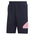 Navy-Pink - Front - Adidas Mens Future Icons Badge of Sport Shorts
