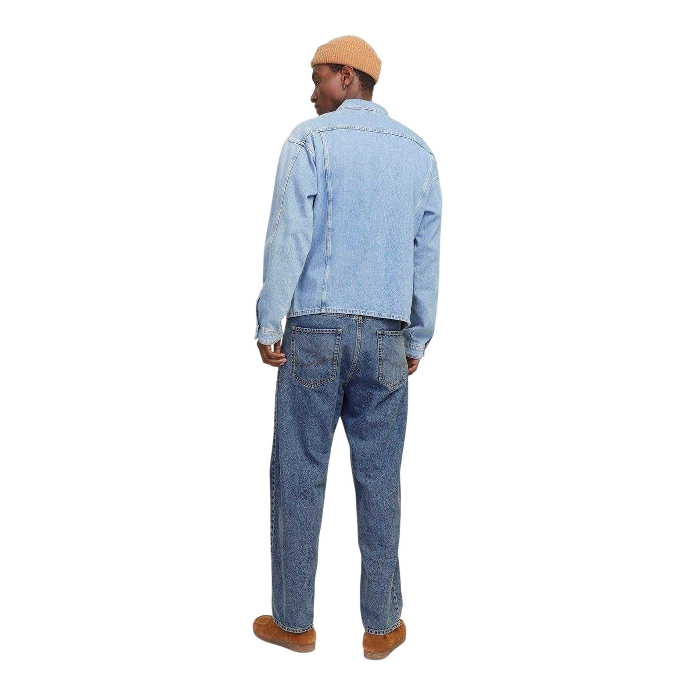 Blue Denim - Pack Shot - Jack And Jones Mens Denim Baggy Jeans