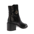 Black - Back - Dune London Womens-Ladies Plotto Leather Block Heel Ankle Boots