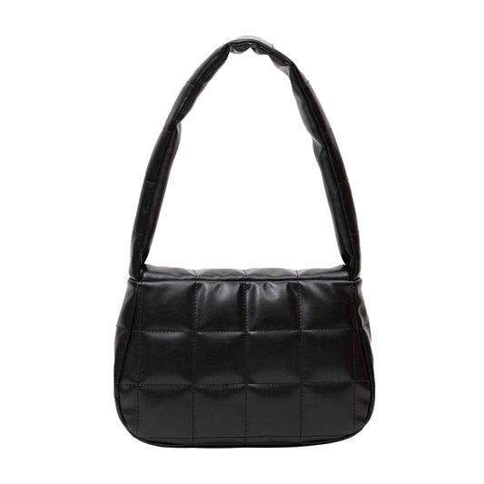 Black - Front - Firetrap Faux Leather Shoulder Bag