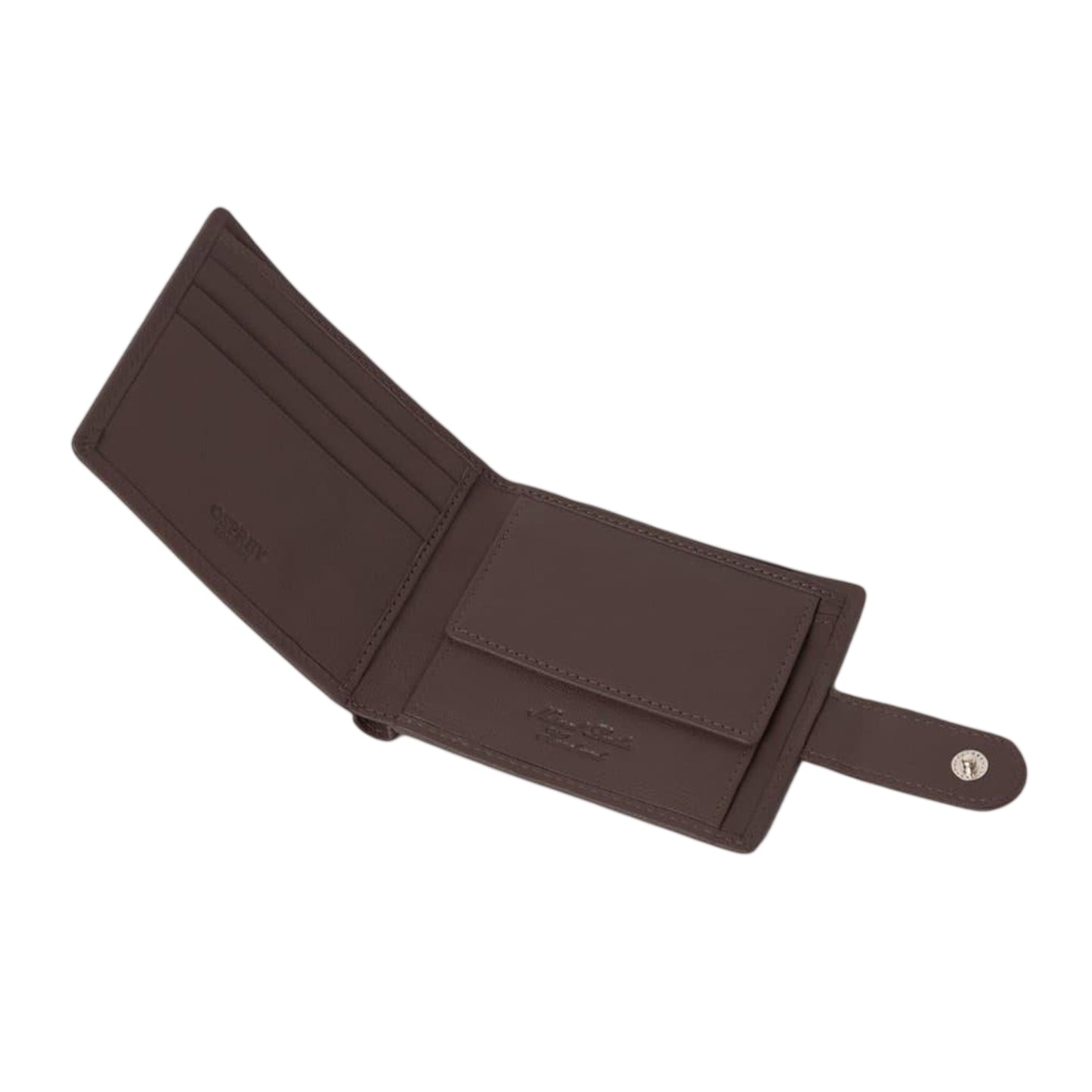 Chocolate Brown - Side - Osprey Wesley Leather Popper Wallet