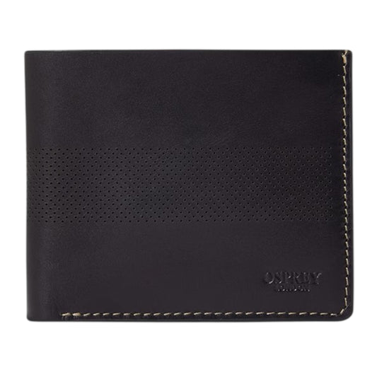 Black - Front - Osprey Arthur Perforated Leather Card Holder