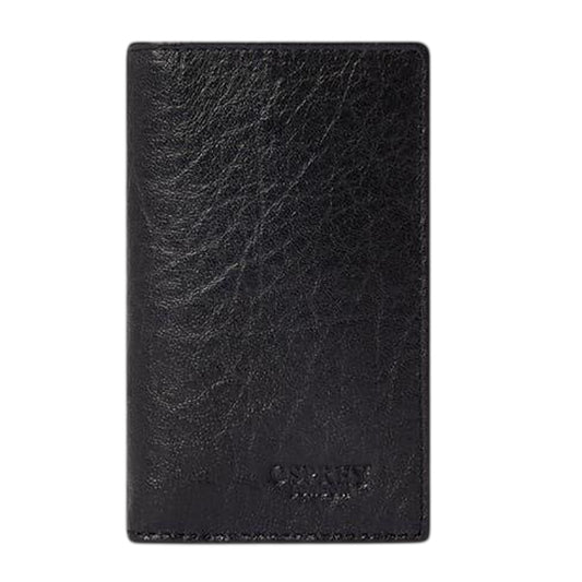 Black - Front - Osprey Highland Bi-Fold Leather Wallet