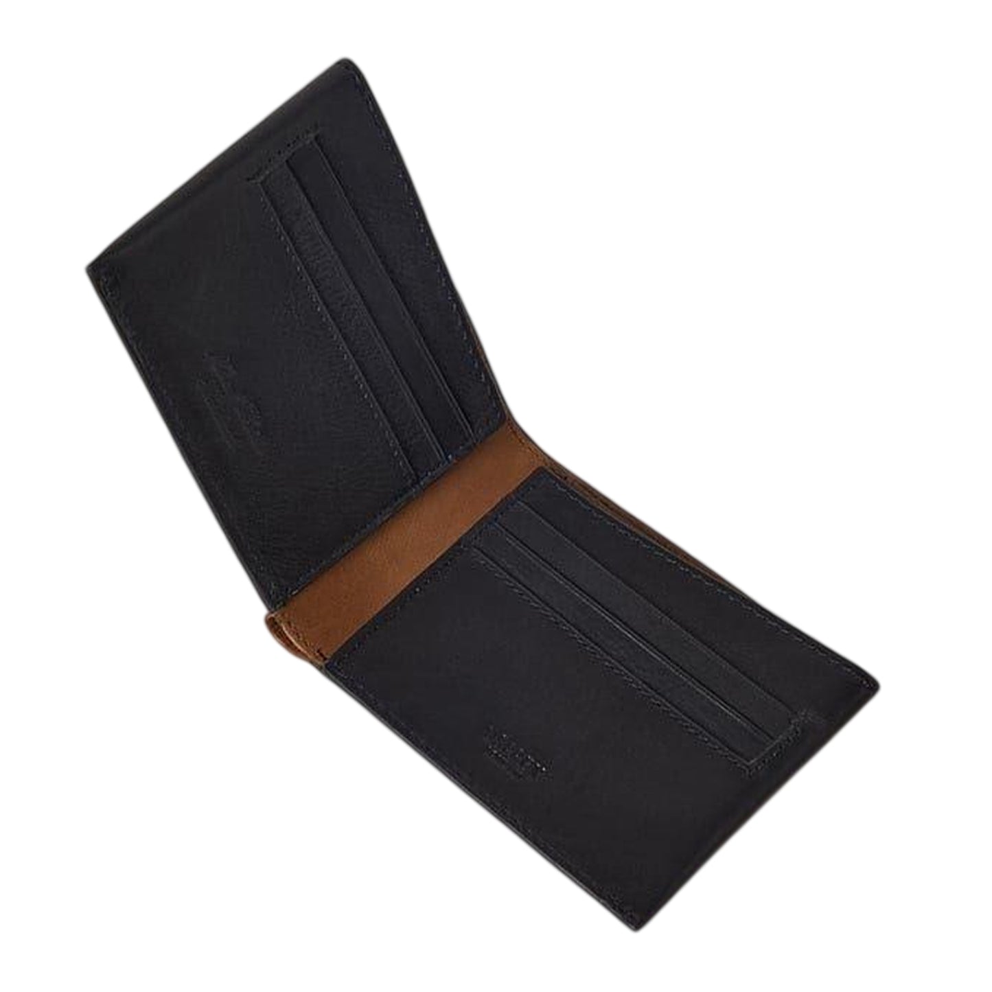 Tan-Black - Side - Osprey Stanley Bi-Fold Leather Wallet