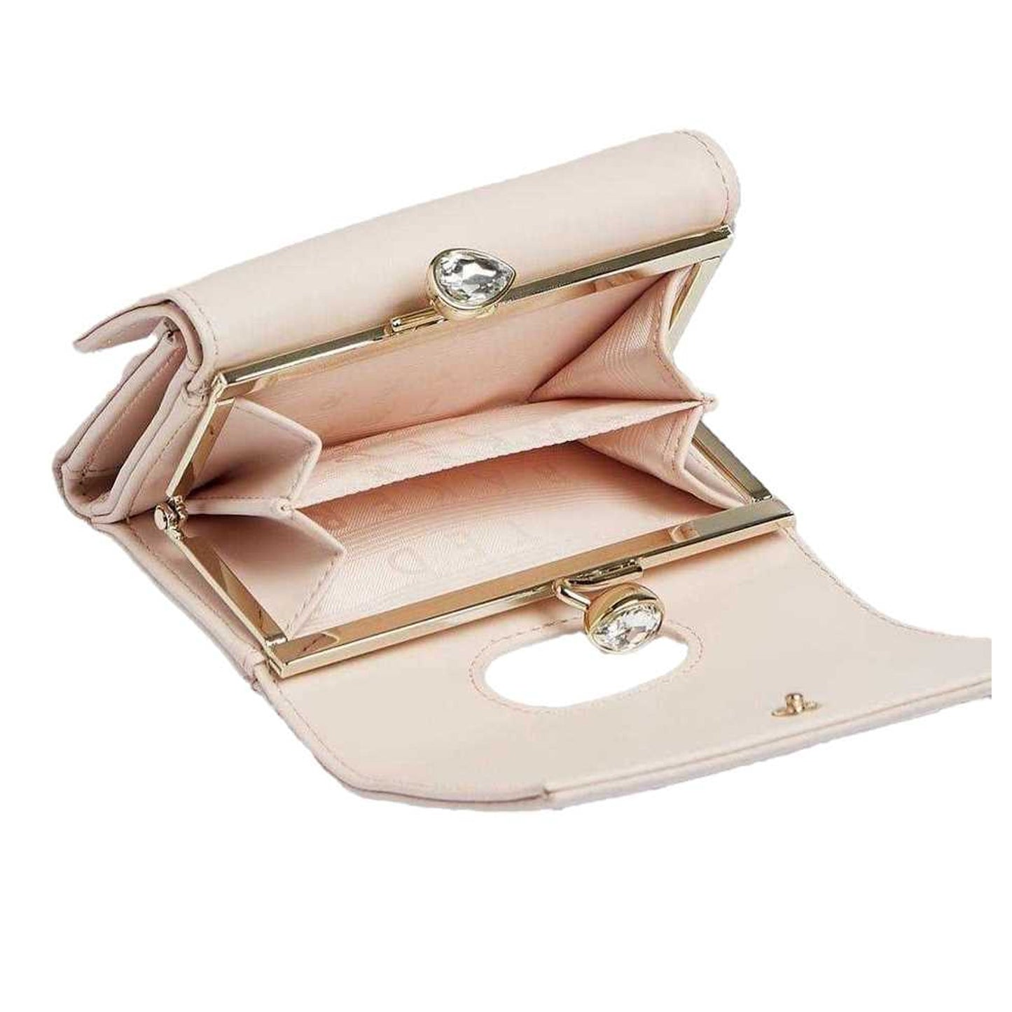Light Pink - Side - Ted Baker Bobble Leather Wallet