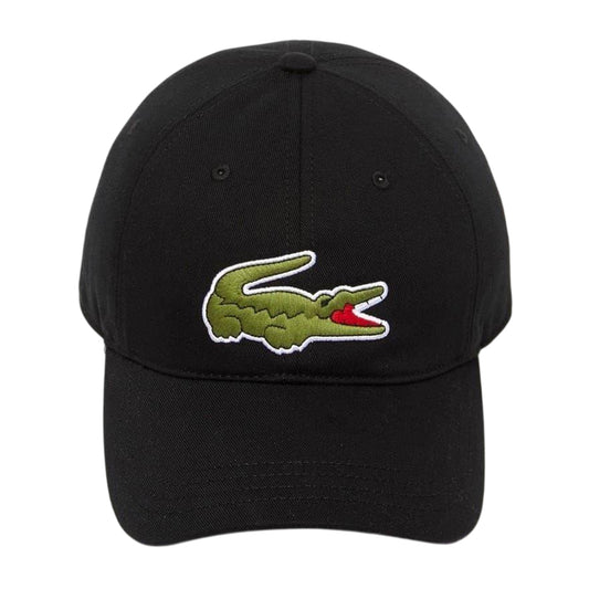 Noir - Front - Lacoste Mens Embroidered Logo Baseball Cap