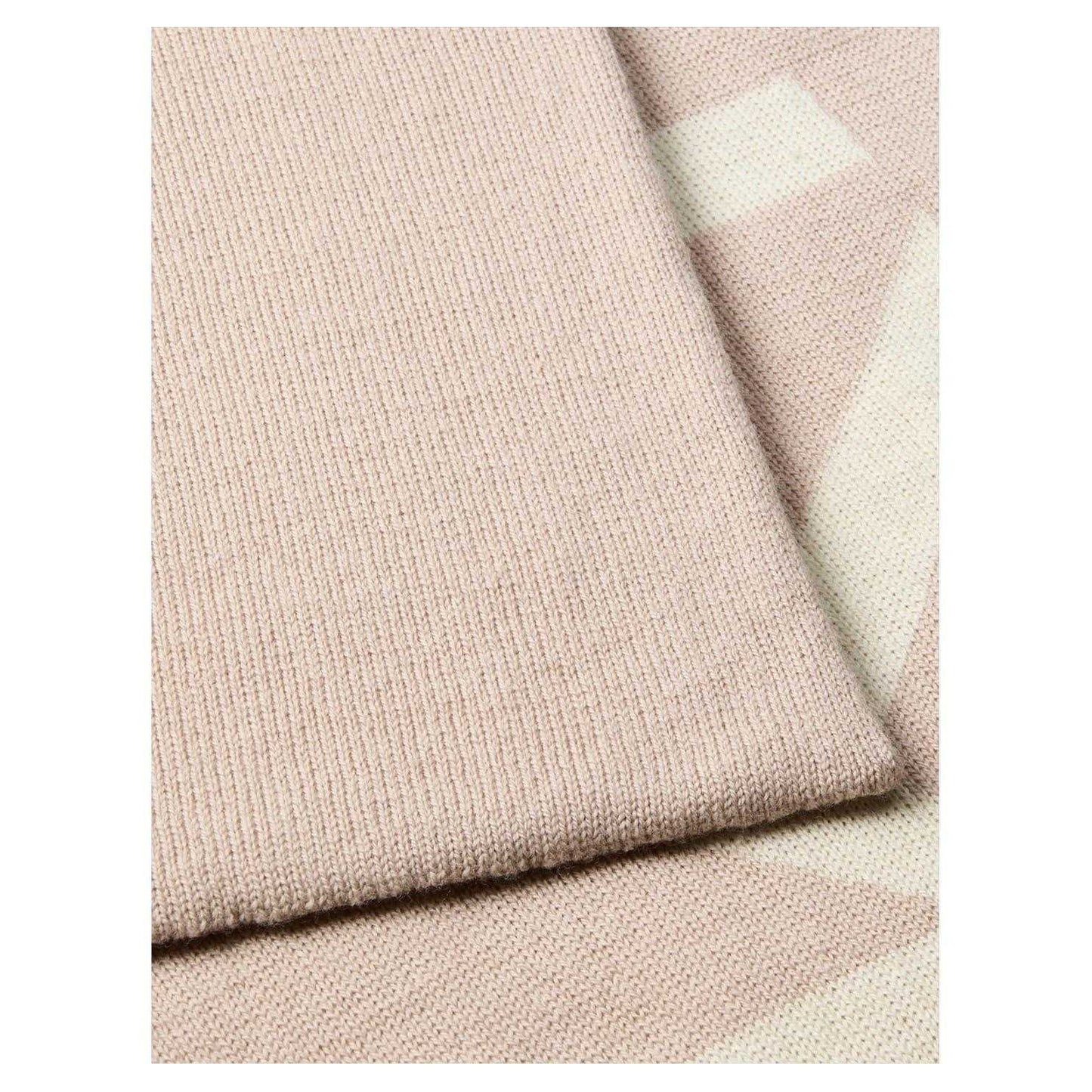 Beige - Side - Calvin Klein Unisex Adult Fine Knit Logo Scarf