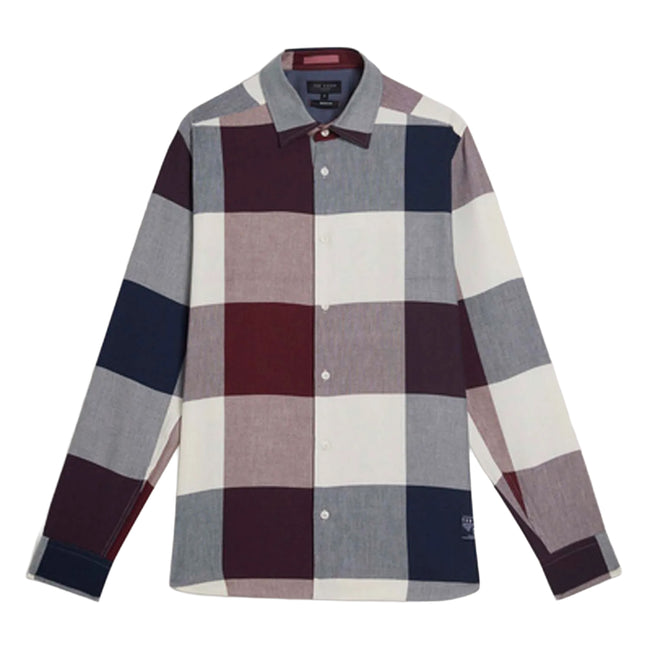 Red - Front - Ted Baker Mens Neetly Long-Sleeved Shirt