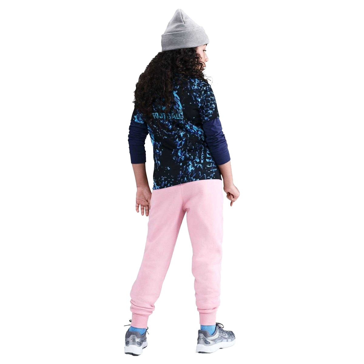 Soft Pink - Pack Shot - Nike Girls Cotton Blend Jogging Bottoms