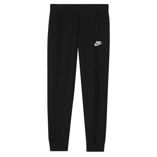 Black-White - Front - Nike Girls Cotton Blend Jogging Bottoms