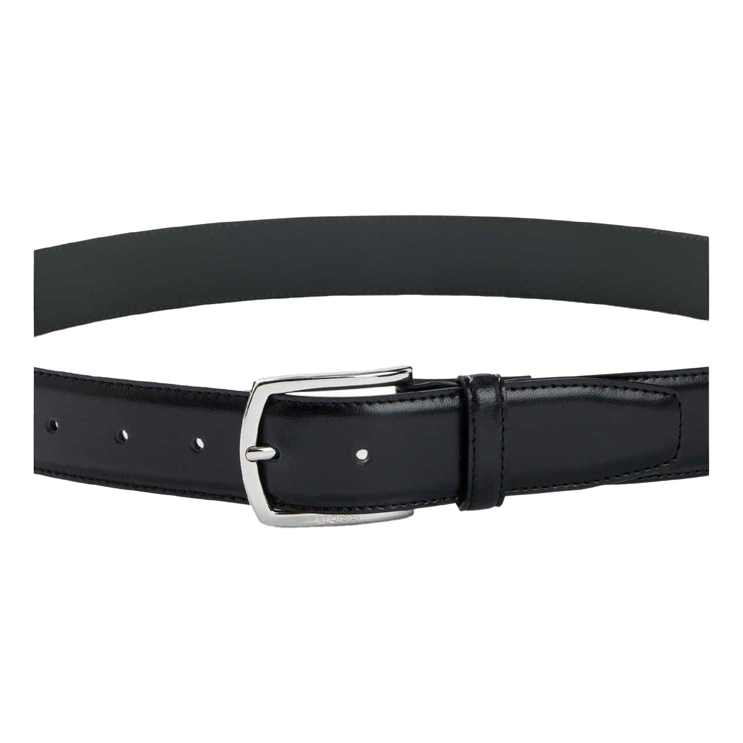 Black - Lifestyle - Boss Mens Leather Belt