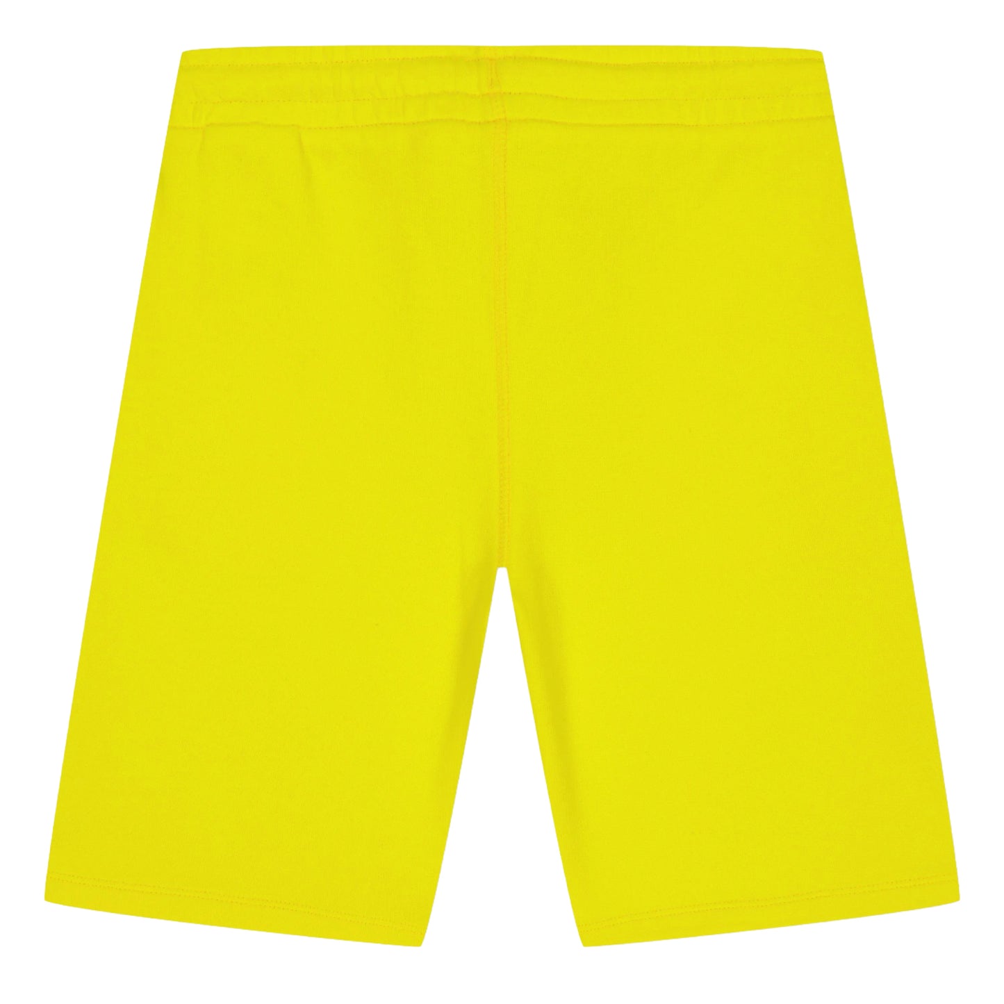 Yellow-Black - Back - Off White Childrens-Kids Rounded Sweat Shorts