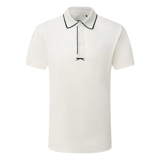White - Front - Slazenger Mens Performance Regular Short-Sleeved Polo Shirt