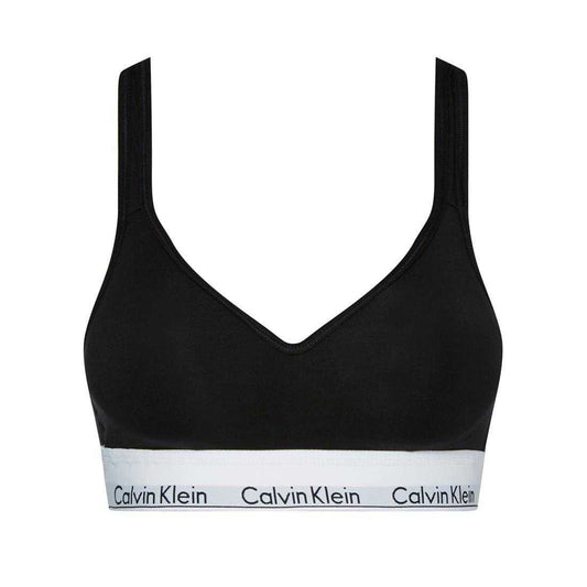 Black - Front - Calvin Klein Womens-Ladies Modern Cotton Blend Bralette