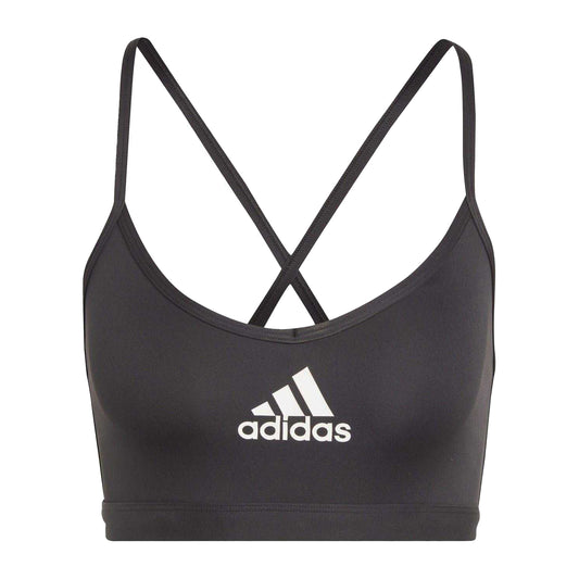 Black - Front - Adidas Womens-Ladies Aeroreact Sports Bra