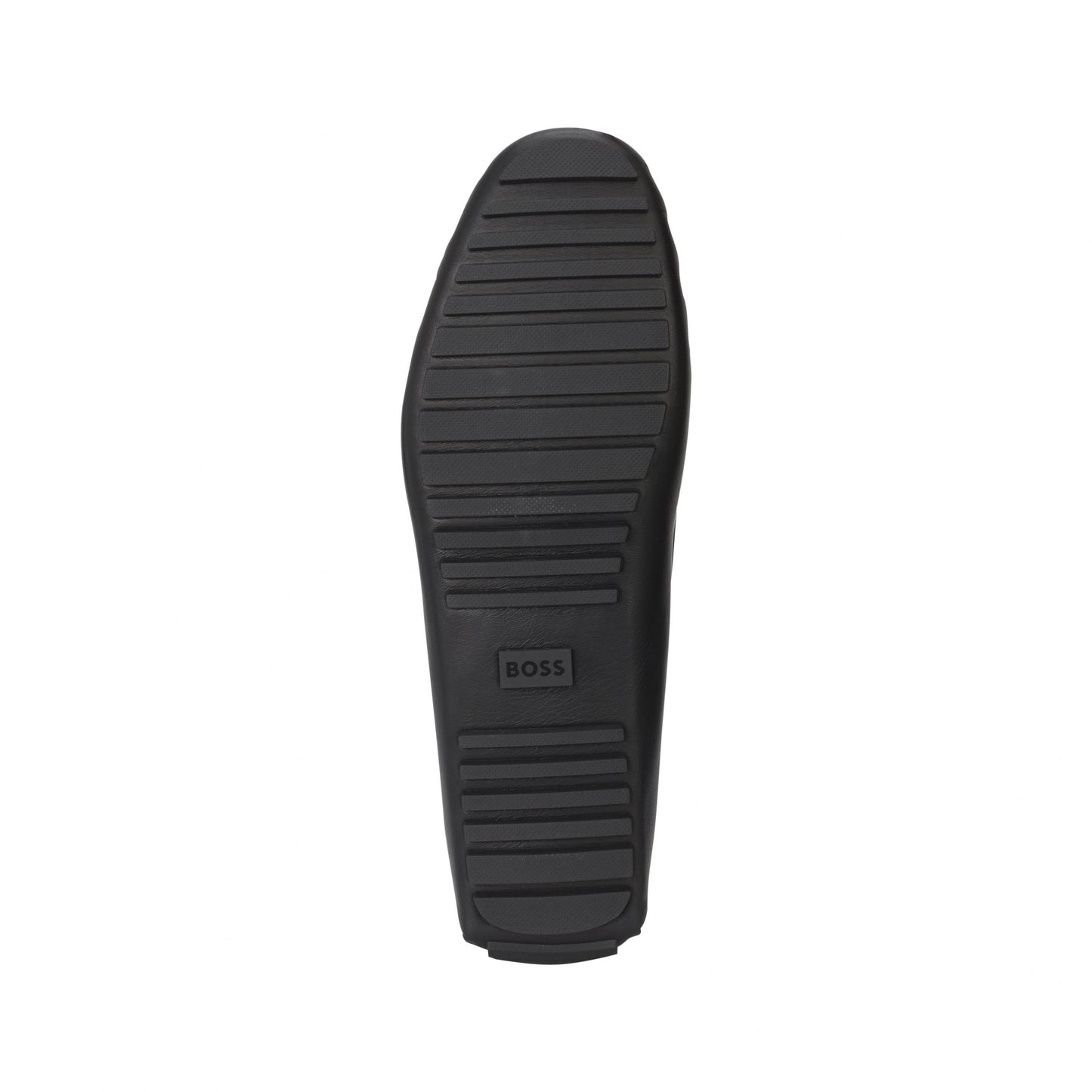 Black - Pack Shot - Boss Mens Driver Leather Moccasins