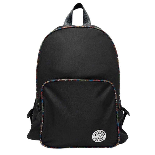 Black - Front - Pretty Green Bramhall Paisley Backpack