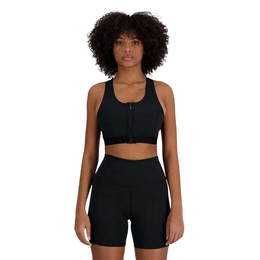 Black - Front - New Balance Womens-Ladies Sports Bra