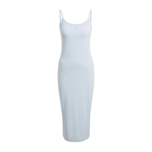 Blue - Front - Adidas Womens-Ladies All SZN Cotton Midi Dress