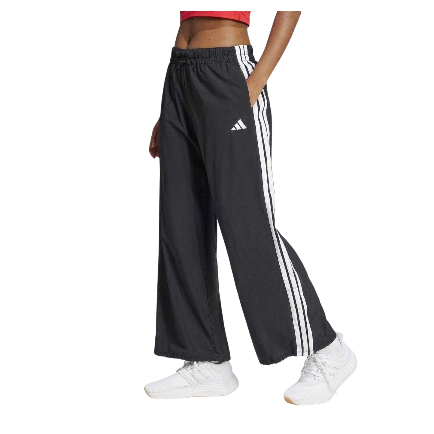 Black-White - Lifestyle - Adidas Womens-Ladies Essentials Tracksuit Bottoms