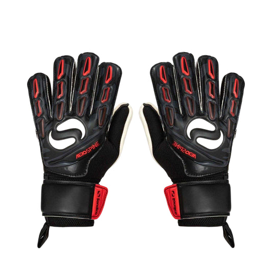 Black-Red - Front - Sondico Unisex Adult Aerospine Goalkeeper Gloves