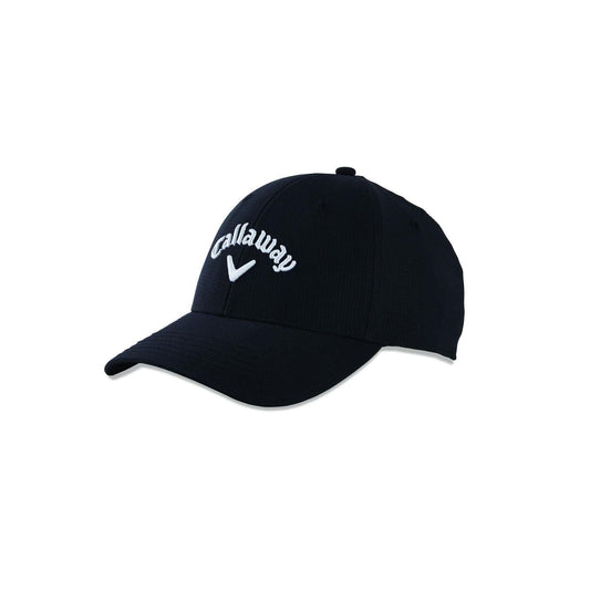 Black - Front - Callaway Stitch Logo Golf Cap
