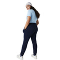 Navy - Back - Lacoste Womens-Ladies Fleece Lightweight Jogging Bottoms