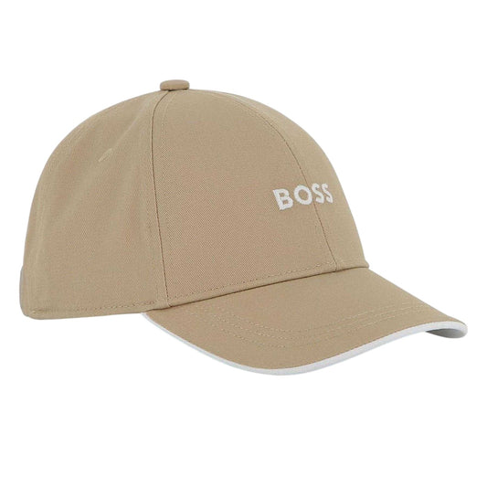 Stone - Front - Boss Childrens-Kids Logo Cotton Baseball Cap