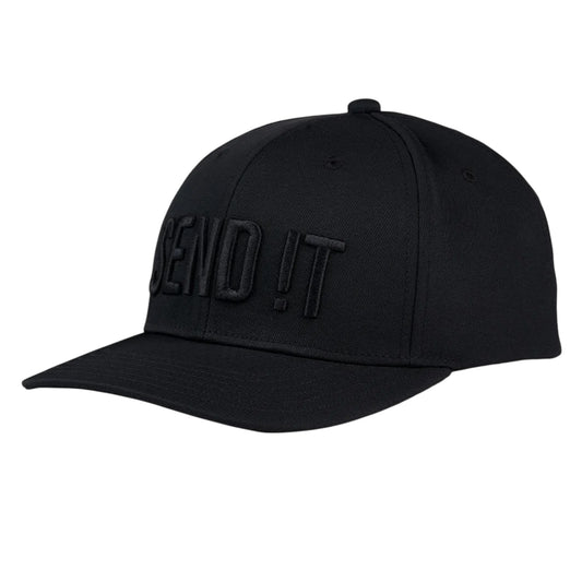 Black - Front - Callaway Mens Sendit Raised Lettering Sport Baseball Cap
