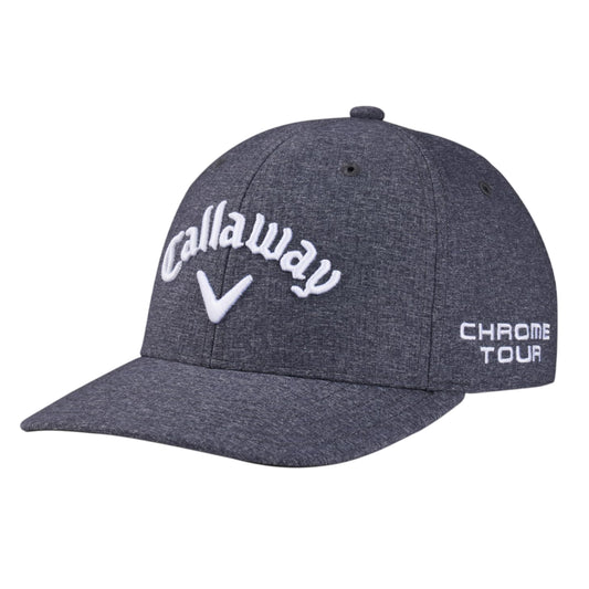 Grey-White - Front - Callaway Mens Wordmark Curved Peak Cap