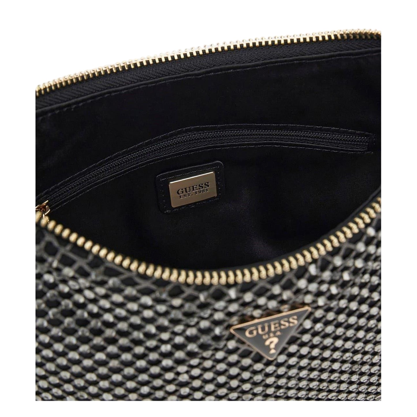 Black Metallic - Lifestyle - Guess Zalina Hobo Bag