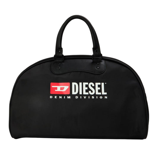 Black - Front - Diesel Logo Duffle Bag