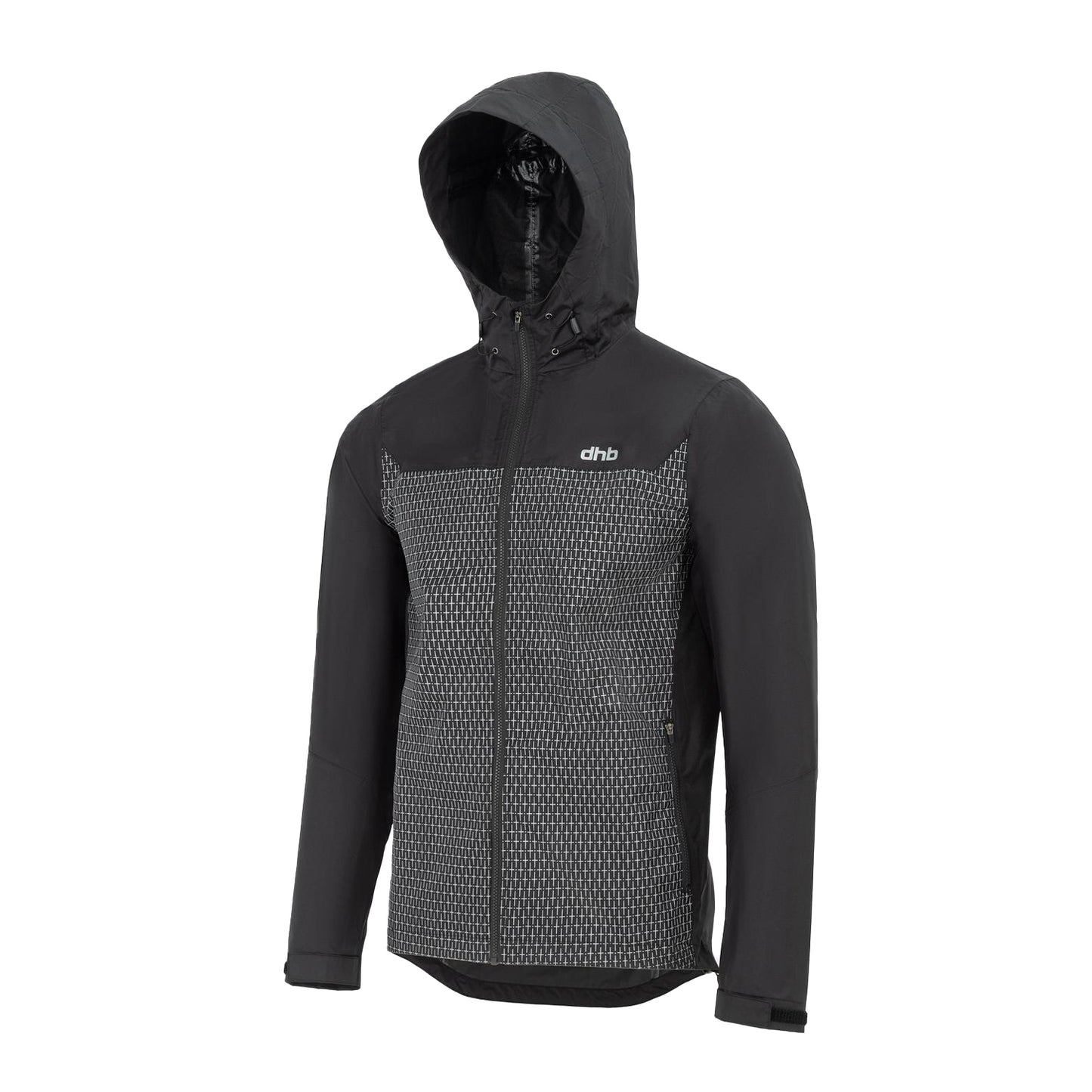 Black - Side - dhb Mens Waterproof Cycling Jacket