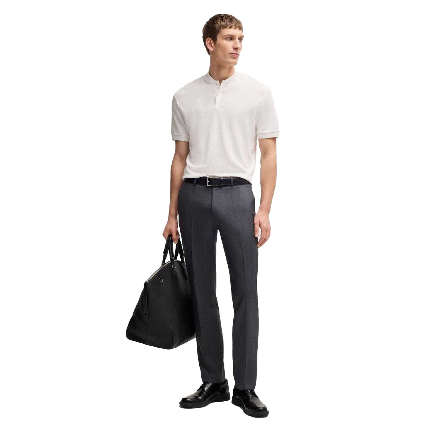 White - Pack Shot - Boss Mens Polo Shirt