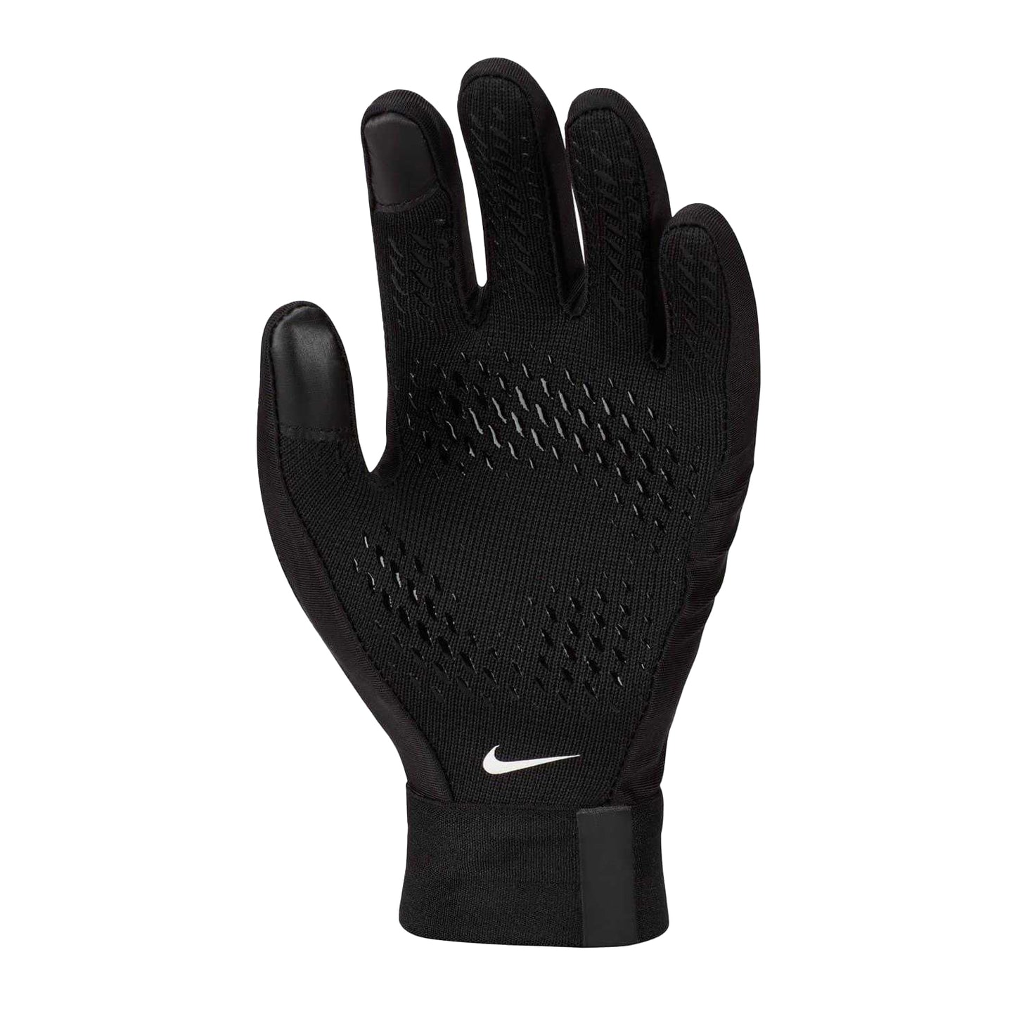 Black-White - Back - Nike Childrens-Kids Therma Fit Training Gloves