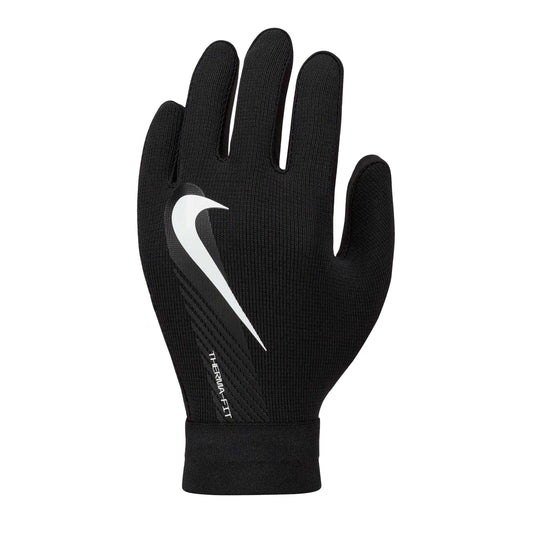 Black-White - Front - Nike Childrens-Kids Therma Fit Training Gloves