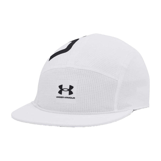 White - Front - Under Armour Mens Armourvent Logo Running Cap