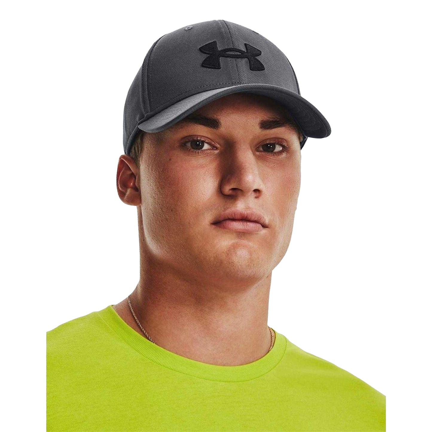 Pitch Grey - Side - Under Armour Mens Blitzing Logo Sport Baseball Cap
