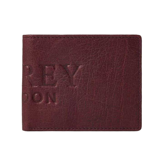 Bordeaux - Front - Osprey Barker Bi-Fold Leather Everyday Wallet