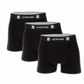 Black - Front - Duck and Cover Mens Villani Boxer Shorts (Pack of 3)