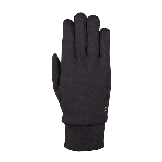 Black - Front - Extremities Unisex Adult Insulated Grid Snug Fit Walking Gloves