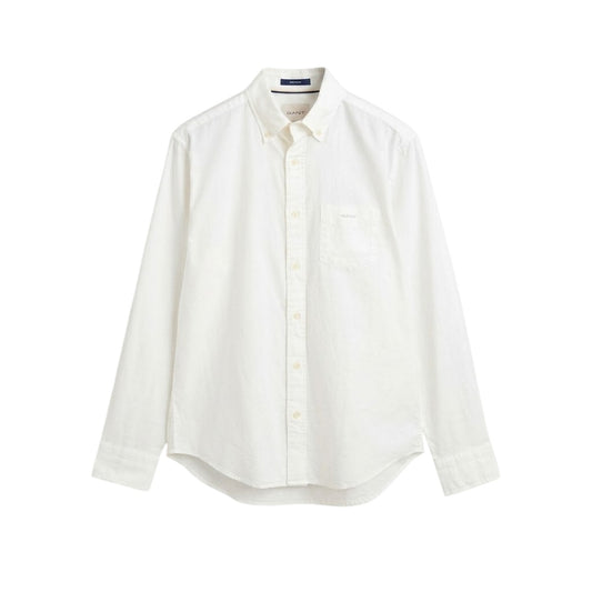 Cream - Front - Gant Mens Fit Archive Button-Down Shirt