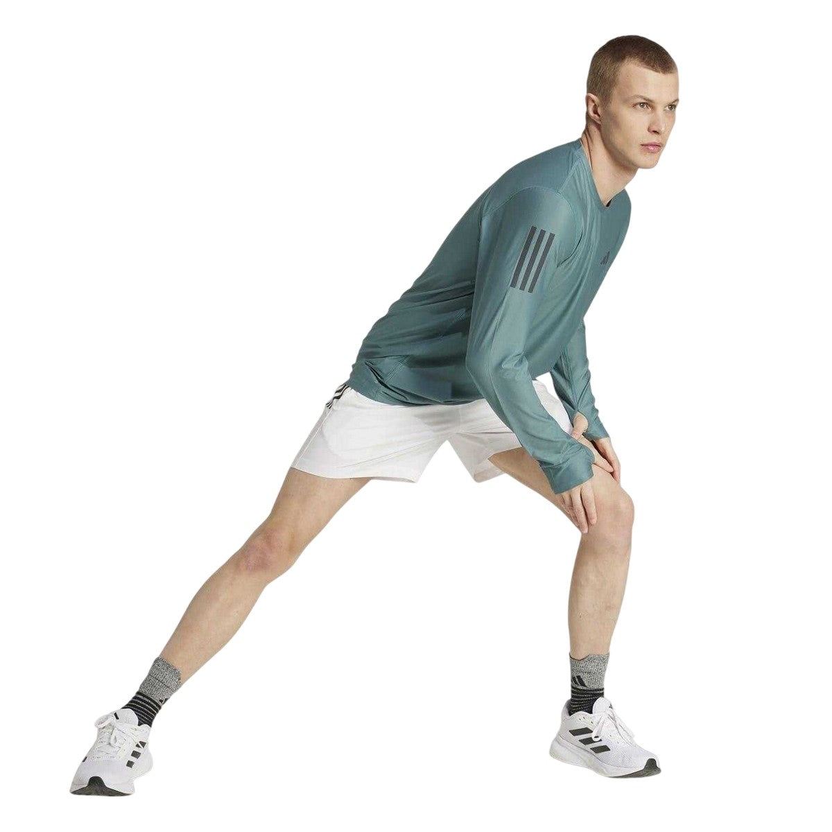 Teal - Pack Shot - Adidas Mens Own The Run Top