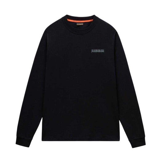 Black Beauty - Front - Napapijri Mens Cotton Jersey T-Shirt