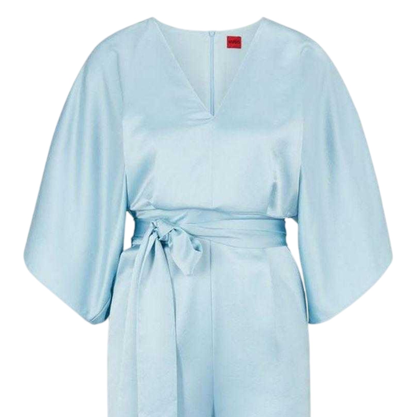 Light Blue - Back - Hugo Boss Womens-Ladies Kalaisa-1 Kimono Sleeve Jumpsuit